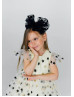 Gold And Black Star Tulle Flower Girl Dress